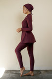 Aliyah Surf Leggings (Burgundy)