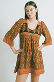 Almost Always Batik Dress (Burnt Orange)