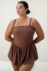 Eniko Skater Dress (Cocoa)