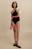 Magda One Shoulder (Black/White)