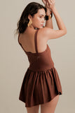Eniko Skater Dress (Cocoa)