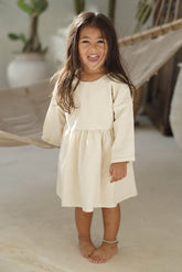 MINI ALAIA LINEN DRESS (Oatmeal)