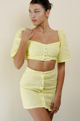 Sinai Crop Top (Lemon)