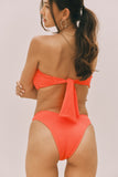 Olga Bandeau Top (Tangerine)
