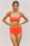 Vera High Waist Bottom (Tangerine)