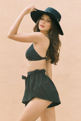 Puglia Fold Shorts (Black)