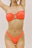 Olga Bandeau Top (Tangerine)