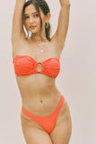 Olga Bandeau Top (Tangerine)