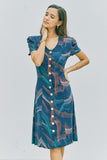 Secretary Dress (Blue Lagoon)