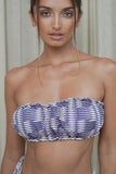 Kitana Bandeau Top (Ikat Blue)
