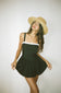 Eniko Skater Dress (Black/White)