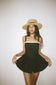 Eniko Skater Dress (Black/White)