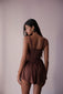 Eniko Skater Dress (Cocoa)