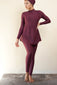 Aliyah Surf Leggings (Burgundy)