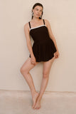 Eniko Skater Dress (Black/White)