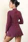 Aliyah Skater Dress (Burgundy)
