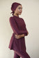 Aliyah Swim Turban (Burgundy)