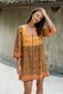 Almost Always Batik Dress (Burnt Orange)