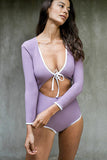 Anya Ribbed Rashie (Lilac)
