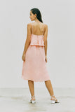 Unna Peplum Midi Dress (Ballerina)