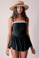 Eniko Skater Dress (Black/White)