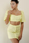 Sinai Crop Top (Lemon)