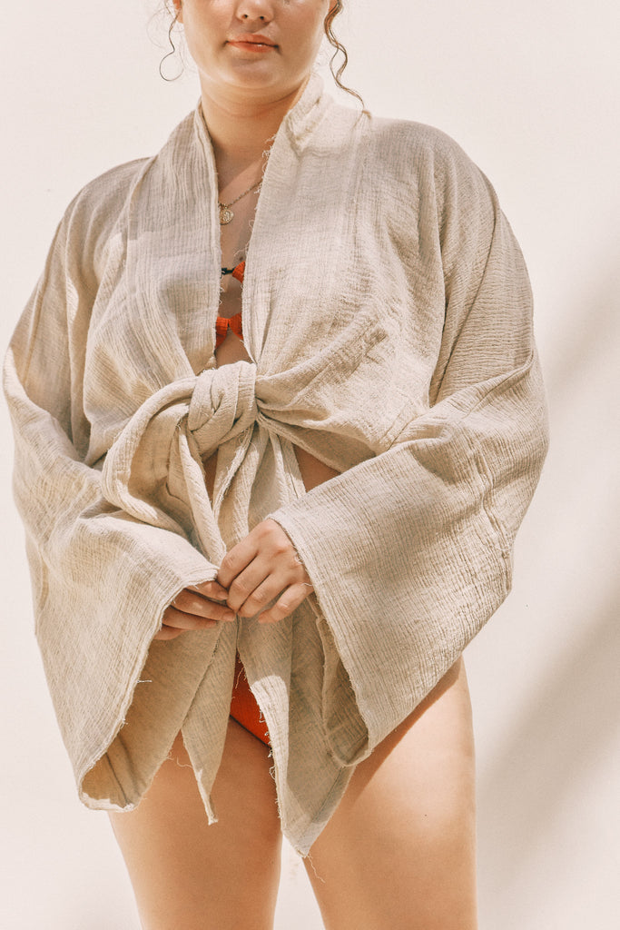 Jedi Crop Kimono (Natural)