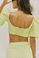 Sinai Crop Top (Lemon)