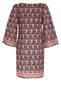 Almost Always Batik Dress (Red/Navy)