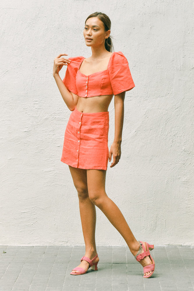 Sinai Mini Skirt (Poppy)