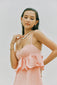 Unna Peplum Midi Dress (Ballerina)