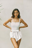 Puglia Fold Shorts (White)