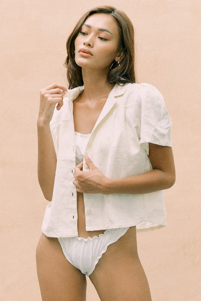 Ganna Blouson (Ivory)