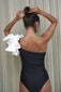 Magda One Shoulder (Black/White)